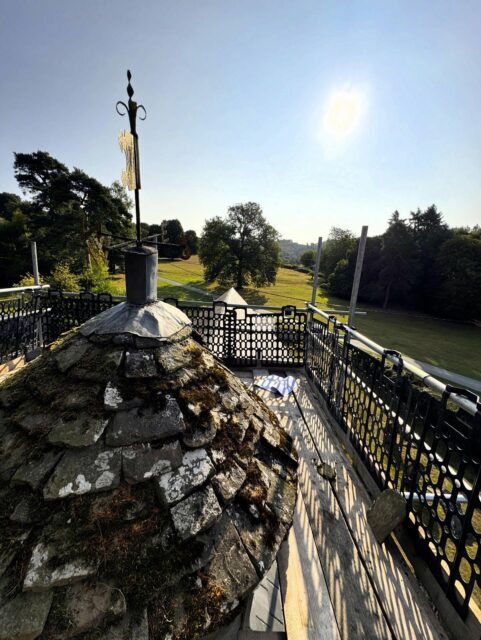 Early morning site visit today to see the start of works onsite at Grade II* #listed St. Andrews Church in #southshropshire. Work will repair the bellcote roof which has been leaking for some time together remounting the weathervane before progressing with floor repairs and exterior redecoration. 
.
#churcharchitect #church #churchrepairs #listedbuilding #buildingconservation #buildingrepairs #stoneslates #conservationarchitecthereford #herefordarchitect #architectshereford 
.