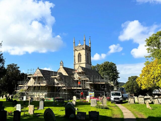 A start of work on site this week for much needed repairs to St. Leonard’s #church in #rural #gloucestershire. 
.
Work will include renewing the #cotswoldstone slates to a number of roofs as well as forming an accessible WC within the tower. The work is possible to generous donations and dedication by the PCC and following #nationalheritagelotteryfund award. 
.
#architectsgloucester #gloucestershire #gloucesterarchitects #conservationarchitectsgloucester #gradeiistar #listedbuilding #buildingconservation #churchesofinstagram #gloucesterwedding #cheltenhamarchitects