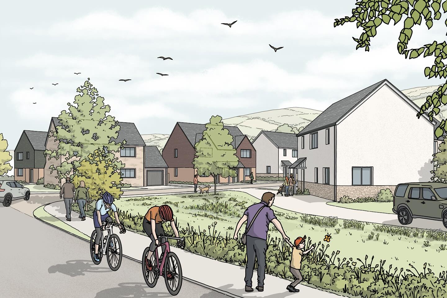 Submitted: 30 new houses for a #sustainable urban extension of a #rural #village in South #herefordshire. KODA architects have been working closely with the wider design team to plan for 30 #newhomes, providing much needed housing in the area.
.
The #lowcarbon design maximises natural day light and has been carefully designed taking passive and active design features.
.
#architectshereford #herefordarchitects #housingdevelopment #propertydeveloper #propertydevelopment #sustainablehome #newbuild #herefordshirelife #rurallife #villagelifestyle #planning