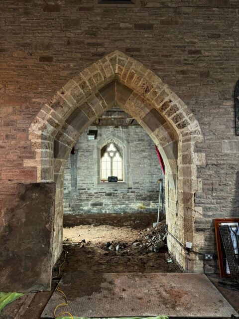 Great progress onsite in rural #herefordshire at our #churchreordering project. The team are excavating the tower floor under the watchful eye of our archaeologist to form a new communal space developing the outreach and mission of the church.
.
Works include moving the font, new lighting and heating services as well as WCs and kitchen facilities. We’re excited to see a start on this one and how it will transform the building.
.
#churcharchitect #nationalheritagelotteryfund #architectshereford
