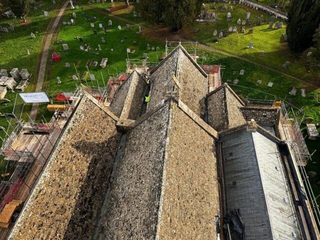 Progress onsite this week at a #church repair project in #gloucestershire. KODA are the inspecting architects for Grade II* #listed church and are renewing the #cotswoldstone roof as well as a series of repairs and forming an accessible WC. 
.
The very narrow internal gutters are being widened to allow access for maintenance and to cater for increased rainfall. 
.
#gradeiisted #listedbuilding #churchrepair #inspectingarchitect #conservationarchitectshereford #buildingconservation #architectsgloucester #architectscheltenham #churchesofinstagram #cotswoldstoneroofing #cotswoldstyle #cotswoldlife