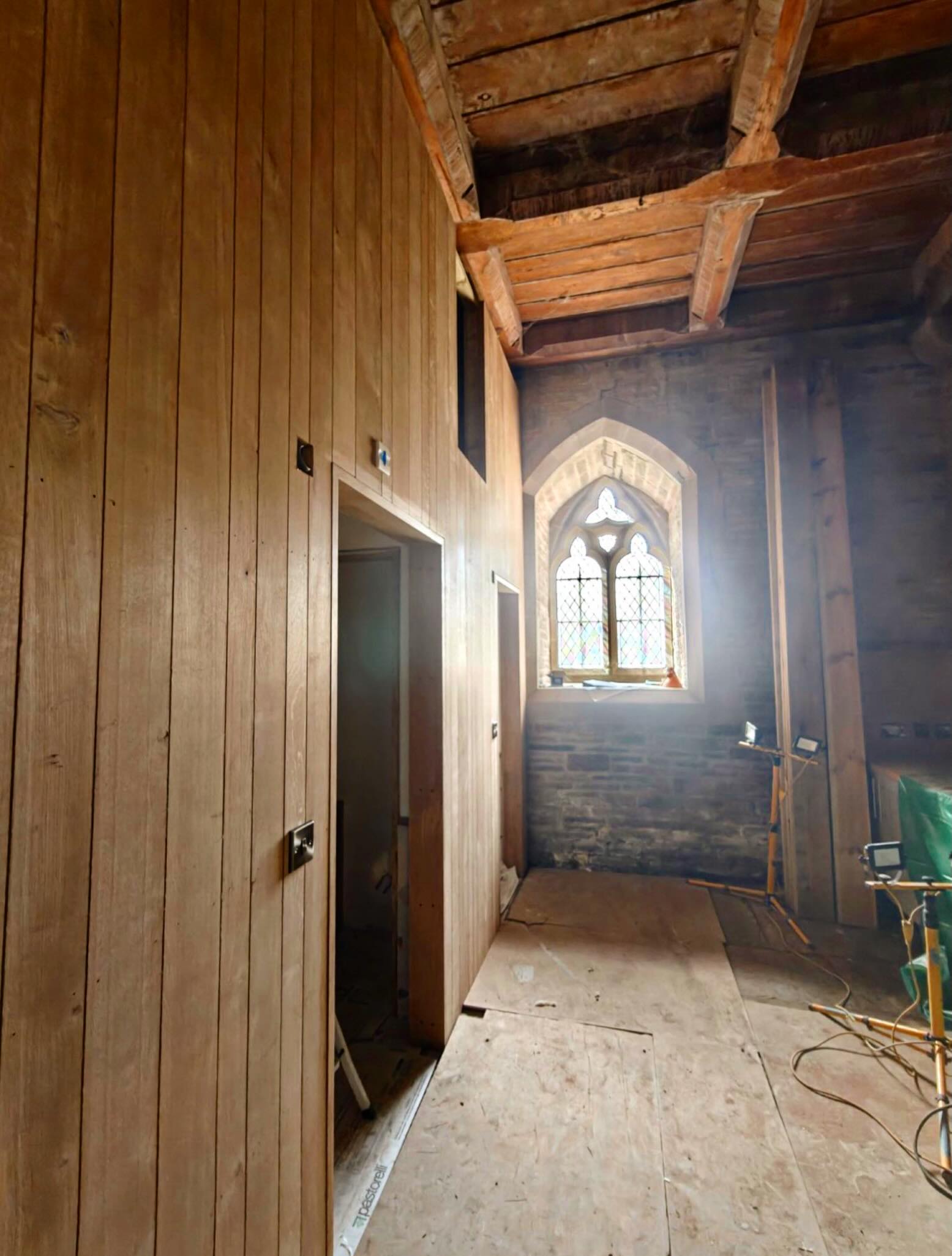 Church reordering taking shape at a church in rural #herefordshire forming new WCs and kitchenette facilities. Nearing completion, we can’t wait to show case this to the community. 
.
#architectshereford #churcharchitects #listedbuilding #churchreordering