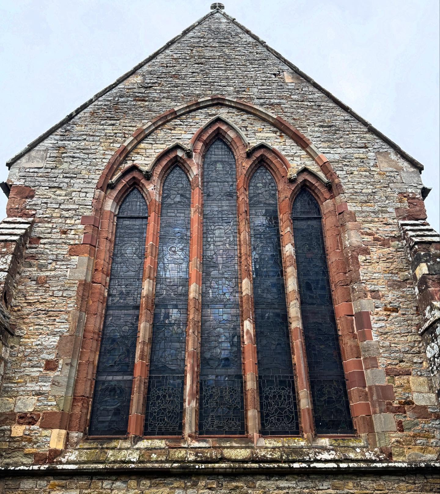 On the drawing board this week: working up a scheme of repairs to the East window of a #grade1listed #church in #worcestershire. Works include removing the medieval stained glass for cleaning and rebuilding the slender window mullions. 
.
#medieval #listedbuilding #buildingconservation #churchrepairs #medievalglass #churchesofinstagram
